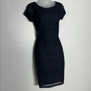 Banana Republic Elegant Navy Lace Dress